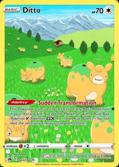 Ditto GG22/70 Crown Zenith Galarian Gallery Pokemon card