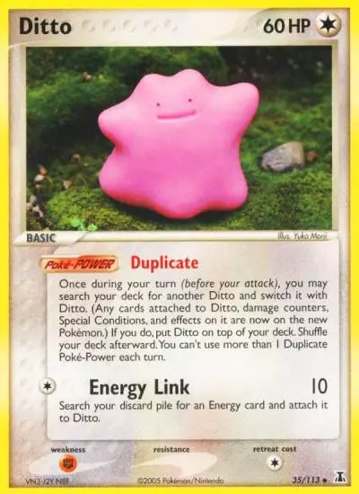Ditto 35/113 Delta Species Pokemon card