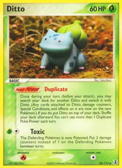 Ditto 36/113 Delta Species Pokemon card