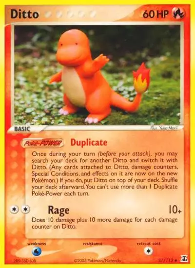 Ditto 37/113 Delta Species Pokemon card