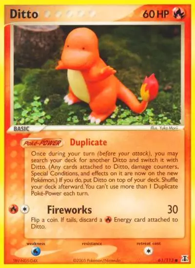 Ditto 61/113 Delta Species Pokemon card