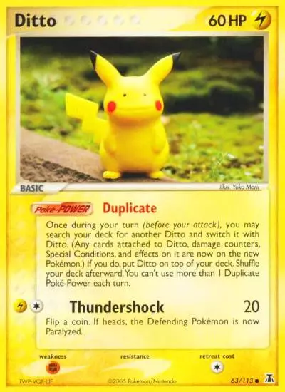 Ditto 63/113 Delta Species Pokemon card