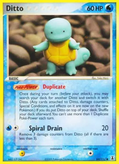 Ditto 64/113 Delta Species Pokemon card