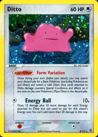 Ditto 4/112 FireRed & LeafGreen Pokemon card