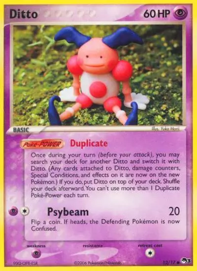 Ditto 12/17 POP Series 3 Pokemon card