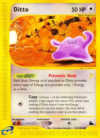 Ditto 51/144 Skyridge Pokemon card