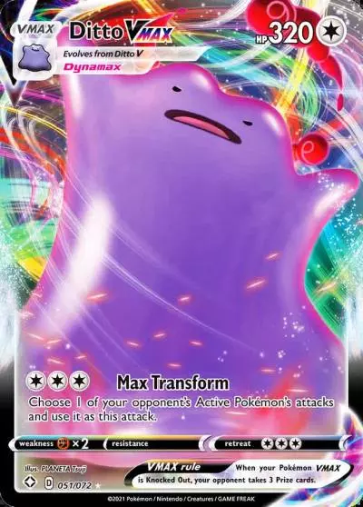 Ditto VMAX 51/72 Shining Fates Pokemon card