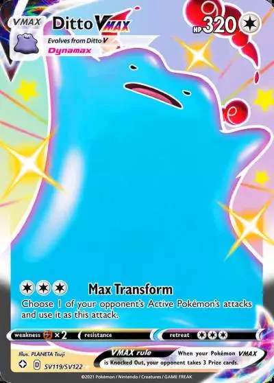 Ditto VMAX SV119/122 Shining Fates Shiny Vault Pokemon card