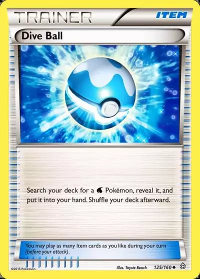 Dive Ball 125/160 Primal Clash Pokemon card