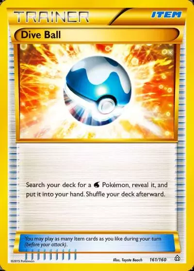 Dive Ball 161/160 Primal Clash Pokemon card