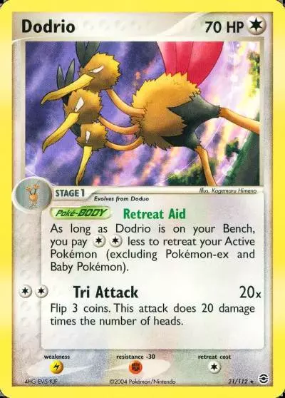 Dodrio 21/112 FireRed & LeafGreen Pokemon card