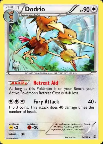 Dodrio 56/83 Generations Pokemon card
