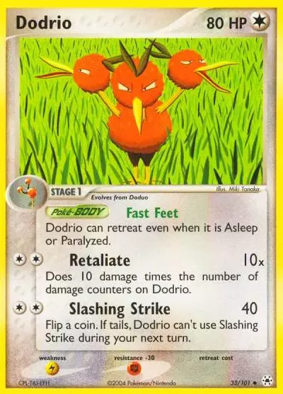 Dodrio 33/101 Hidden Legends Pokemon card