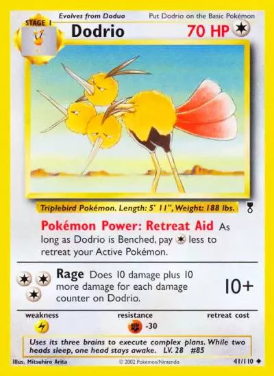 Dodrio 41/110 Legendary Collection Pokemon card