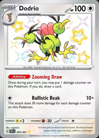 Dodrio 200/91 Paldean Fates Pokemon card