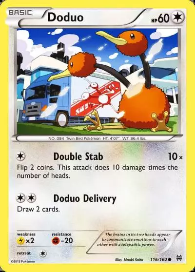 Doduo 116/162 BREAKthrough Pokemon card