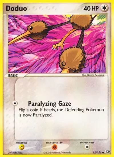 Doduo 45/106 Emerald Pokemon card