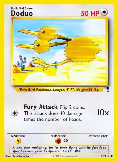 Doduo 71/110 Legendary Collection Pokemon card