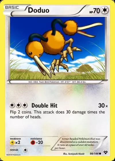 Doduo 98/146 XY Pokemon card