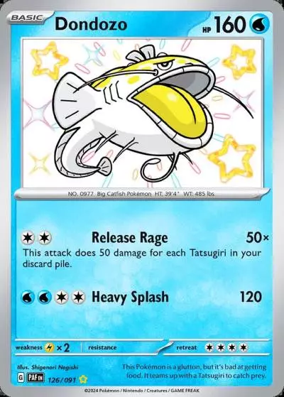 Dondozo 126/91 Paldean Fates Pokemon card