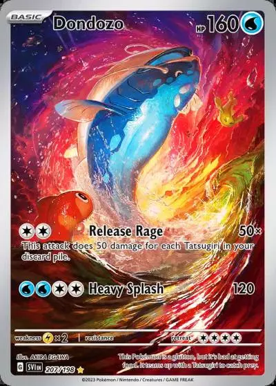 Dondozo 207/198 Scarlet & Violet Pokemon card