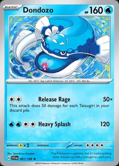 Dondozo 61/198 Scarlet & Violet Pokemon card