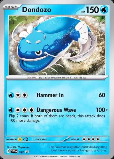Dondozo 12/165 Scarlet & Violet Black Star Promos Pokemon card