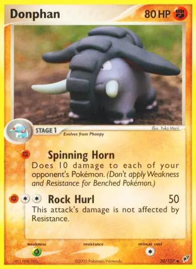 Donphan 30/107 Deoxys Pokemon card