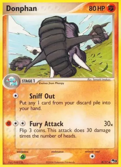 Donphan 8/17 POP Series 3 Pokemon card