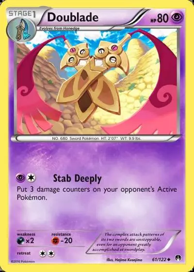 Doublade 61/122 BREAKpoint Pokemon card
