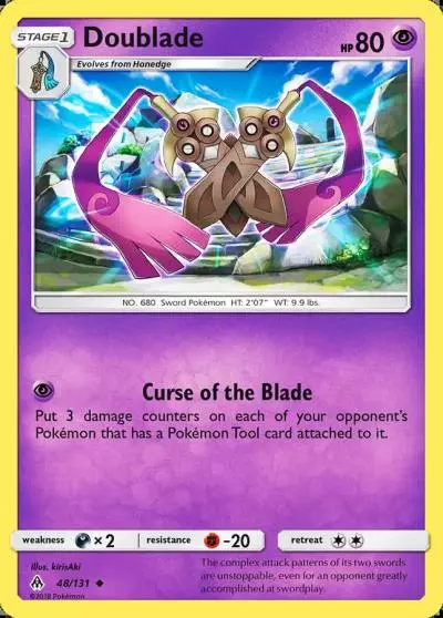 Doublade 48/131 Forbidden Light Pokemon card