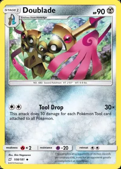 Doublade 108/181 Team Up Pokemon card
