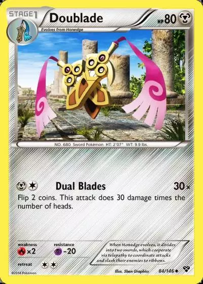 Doublade 84/146 XY Pokemon card