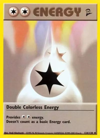 Double Colorless Energy 124/130 Base Set 2 Pokemon card