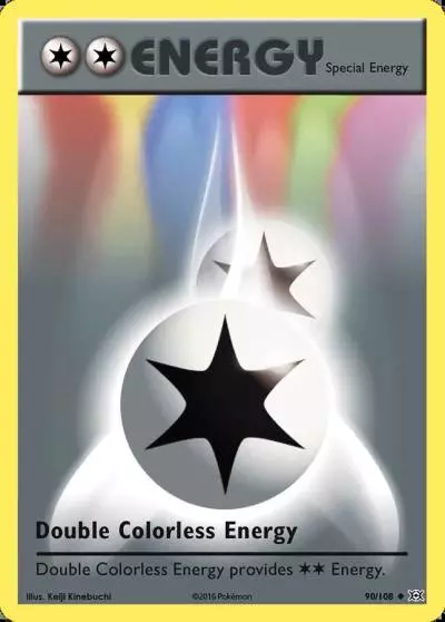 Double Colorless Energy 90/108 Evolutions Pokemon card