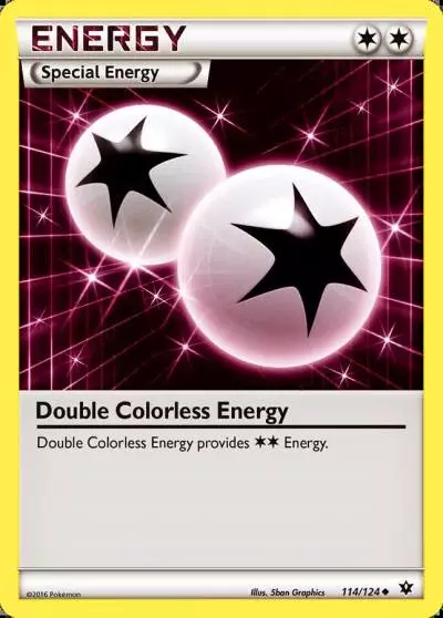 Double Colorless Energy 114/124 Fates Collide Pokemon card