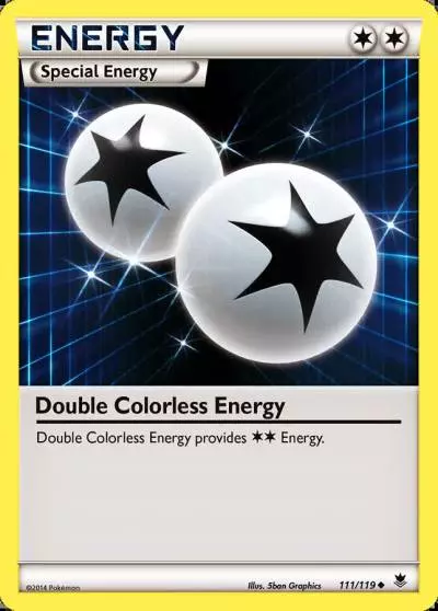 Double Colorless Energy 111/119 Phantom Forces Pokemon card