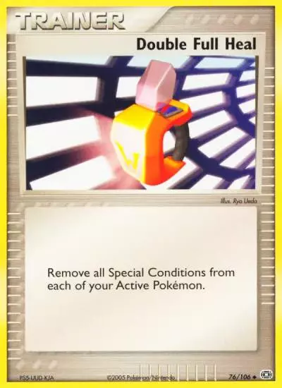 Double Full Heal 76/106 Emerald Pokemon card