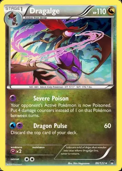 Dragalge 86/122 BREAKpoint Pokemon card