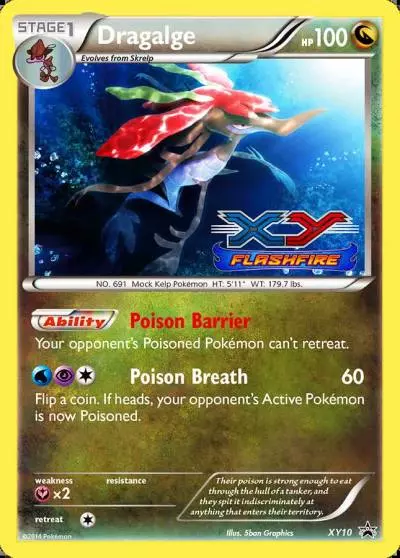 Dragalge XY10/211 XY Black Star Promos Pokemon card