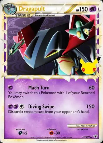 Dragapult SWSH132/307 SWSH Black Star Promos Pokemon card