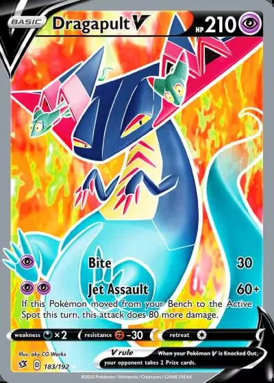 Dragapult V 183/192 Rebel Clash Pokemon card