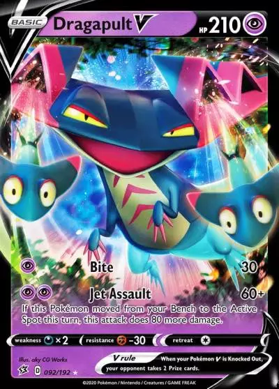 Dragapult V 92/192 Rebel Clash Pokemon card