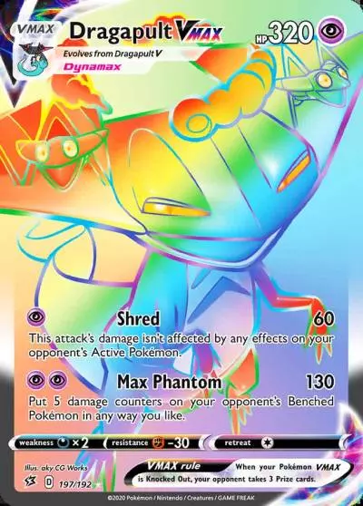 Dragapult VMAX 197/192 Rebel Clash Pokemon card