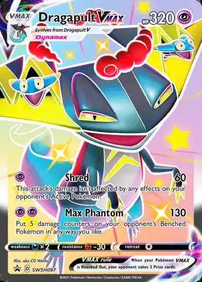 Dragapult VMAX SWSH097/307 SWSH Black Star Promos Pokemon card