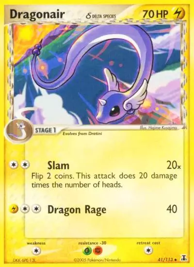Dragonair δ 41/113 Delta Species Pokemon card