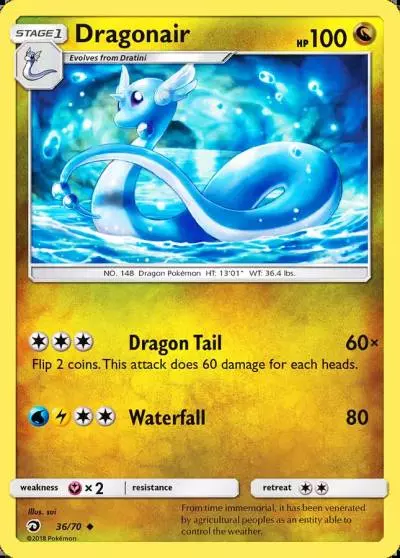 Dragonair 36/70 Dragon Majesty Pokemon card