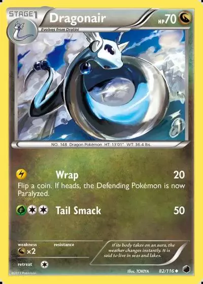 Dragonair 82/116 Plasma Freeze Pokemon card