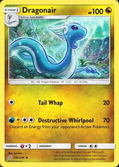 Dragonair 150/236 Unified Minds Pokemon card