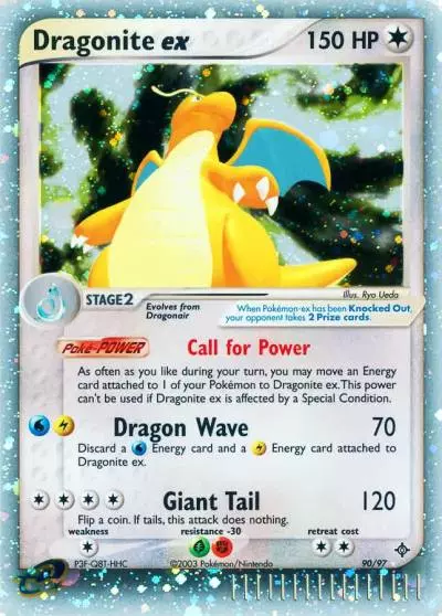 Dragonite ex 90/97 Dragon Pokemon card